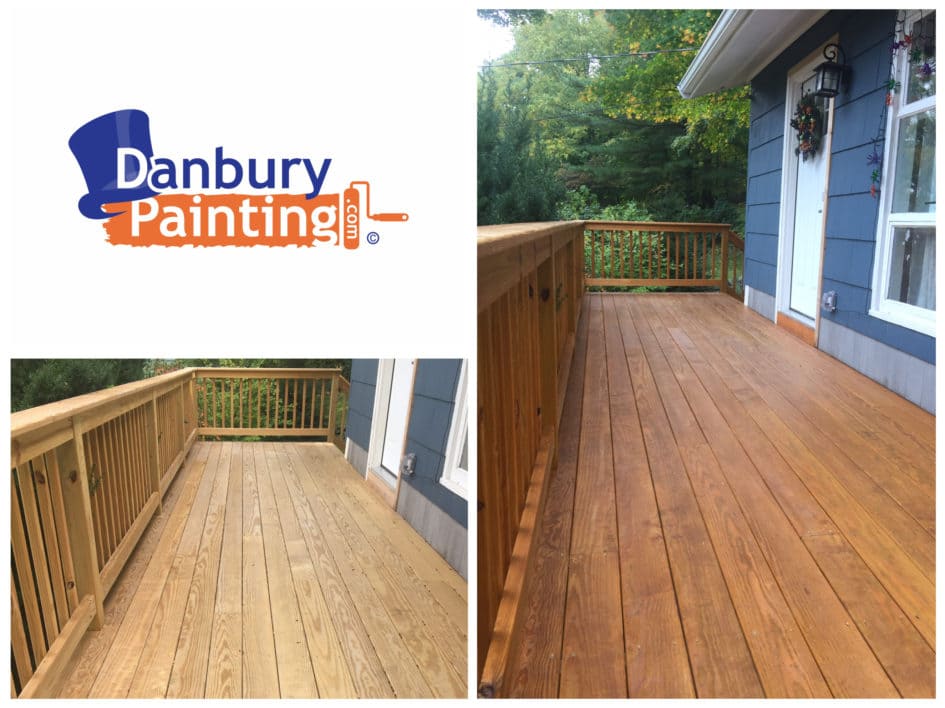 deck staining danbury ct