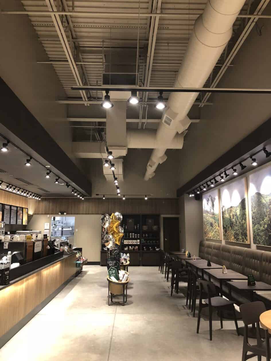 Starbucks Lancaster PA painted new construction by Danbury Painting