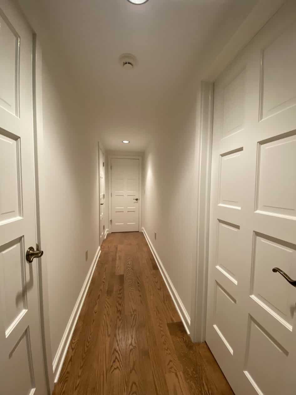 Interior Painting of Hallway and doors and trim Brookfield, Ct
