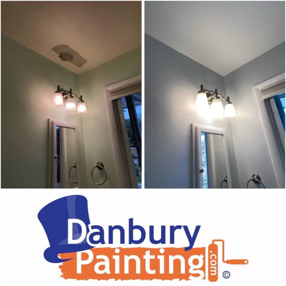 Danbury Painting can Quickly Repair and Patch the drywall in the bathroom, Bedroom, Hallway and interior of your house.