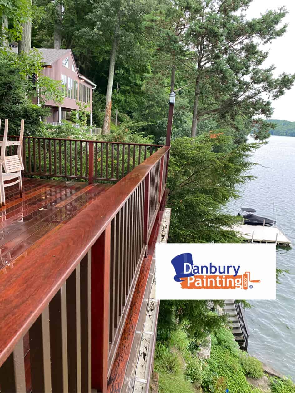 Rail Stain and Deck Maintenance