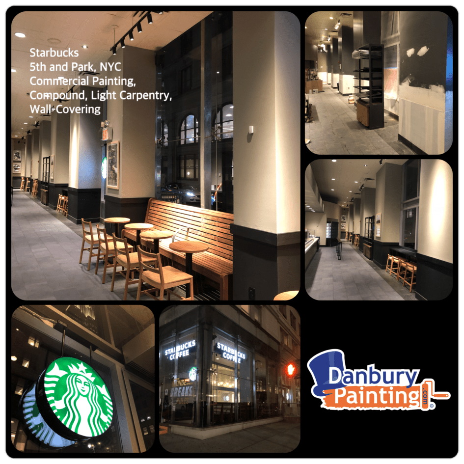 Starbucks located at 5th and Park Manhattan NYC completed by Danbury Painting