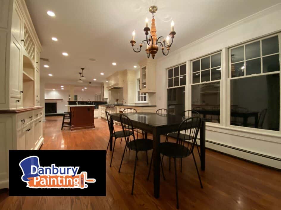 interior Painting of walls ceiling trim and doors in ridgefield ct