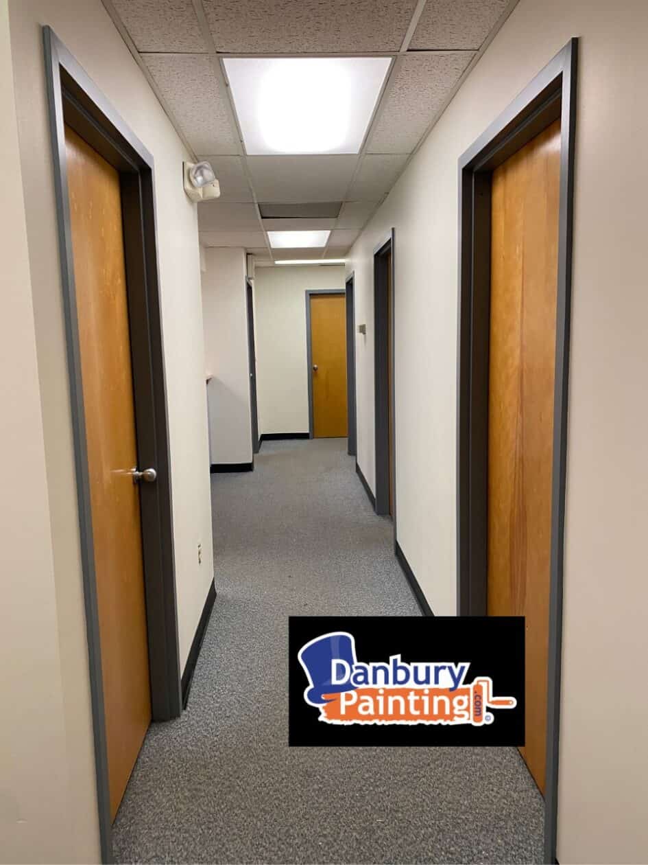 Interior Commercial Painting of Offices in Danbury Ct.