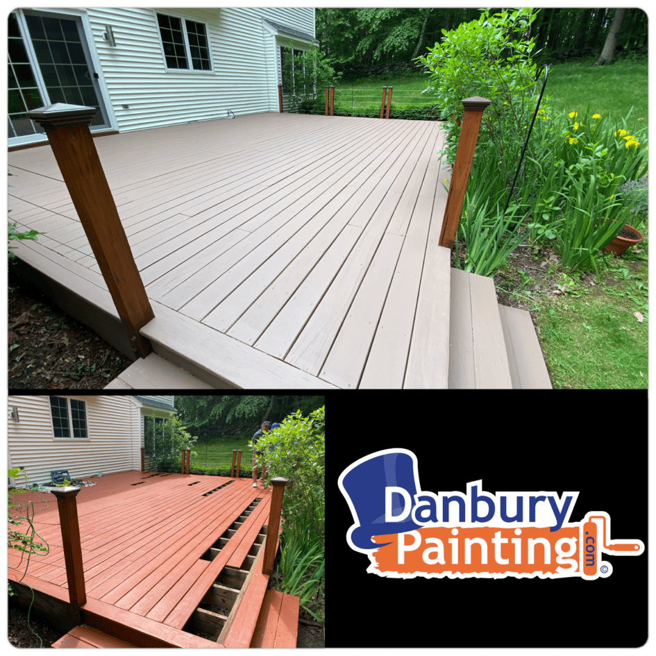 Danbury Painting does Deck Staining and Board Replacement in Danbury, Bethel, Newtown, Brookfield and the entire Danbury Metro area. We are your Go-To solutions and Guarantee all work